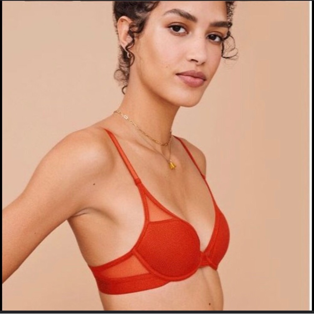 Pepper contour mesh bra